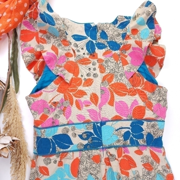 Jessica Simpson Floral Boho Dress Sz 8 - Picture 11 of 14